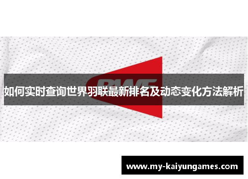 如何实时查询世界羽联最新排名及动态变化方法解析
