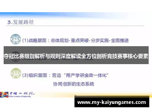 夺冠比赛级别解析与规则深度解读全方位剖析竞技赛事核心要素