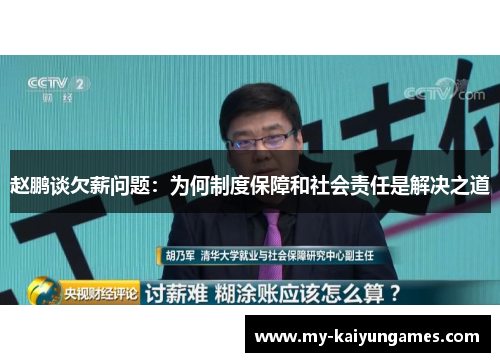 赵鹏谈欠薪问题：为何制度保障和社会责任是解决之道